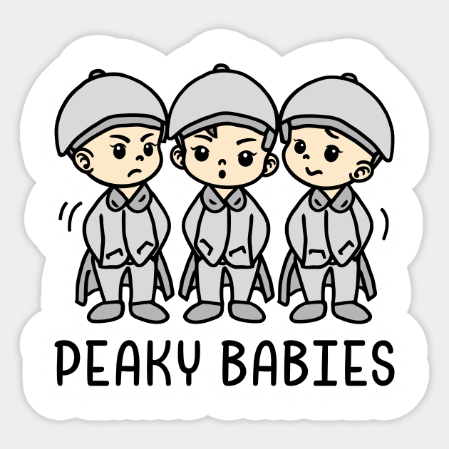 Peaky Babies. Sticker by Yolanda84